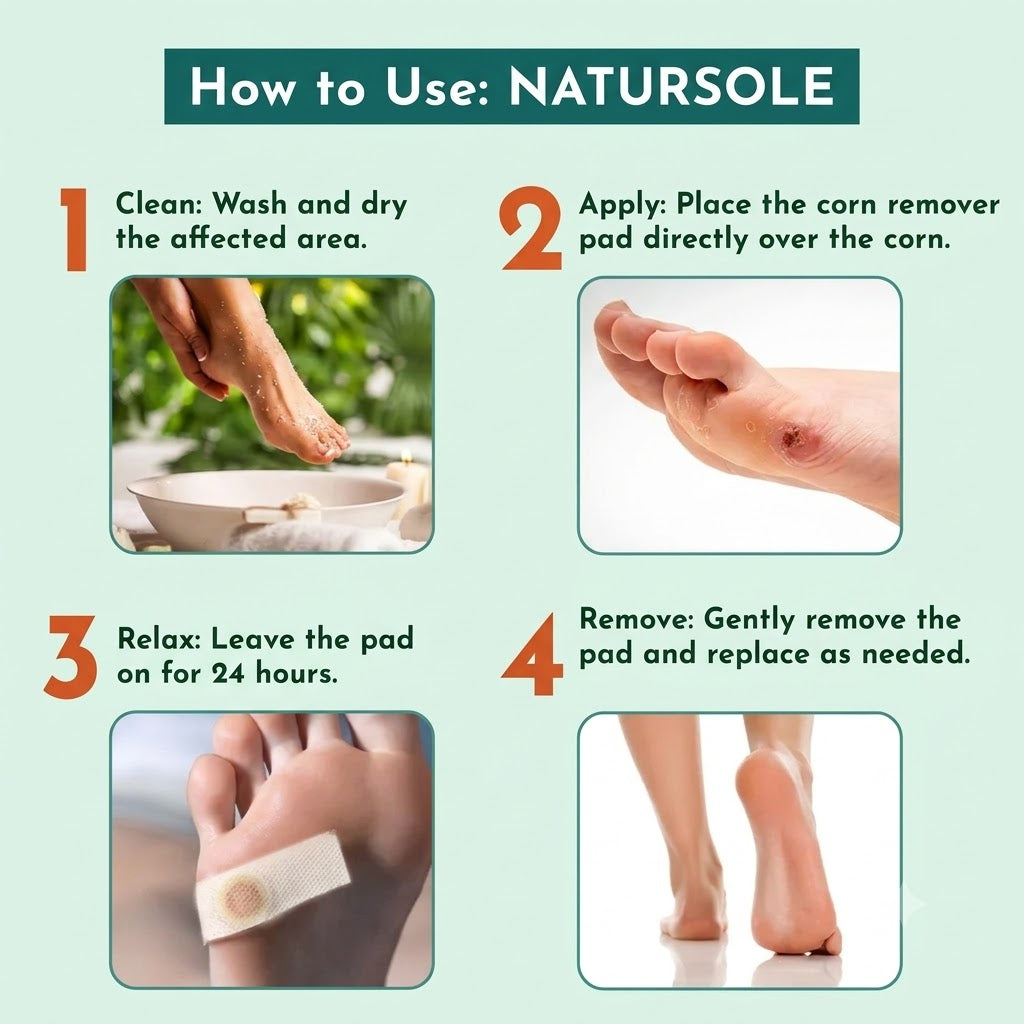 Natursole Corn Natural Removal Plaster – Pack of 1 - 20 Strips
