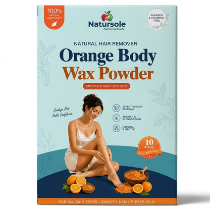 Natural Orange Hair Removal Wax Powder for Women & Men (100GM)